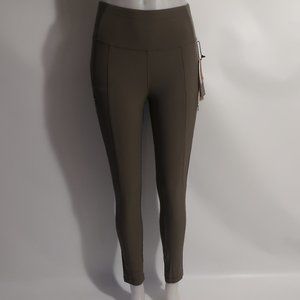 Womens Avalanche Green High Waisted Leggings Style CA710R2 Sz S